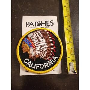 Vtg Deadstock California Native American Patch by Holm Patches & Caps‎ Souvenir